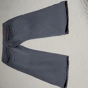 Y2K  Loose Thread Grayish Black Jeans Mens Size 34/32